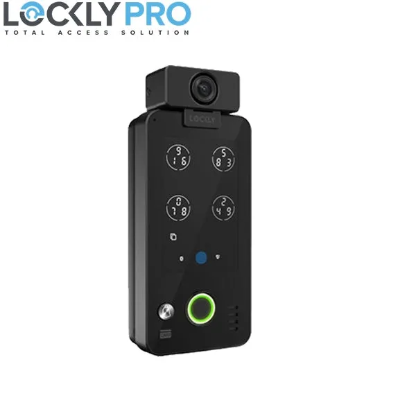 Lockly Pro - PGI303W - GUARD - Vision Doorbell Video Camera Smart Lock - Ingress (303) - Fingerprint Reader - Bluetooth - Wi-Fi - RFID - Matte Black (PRE-ORDER)