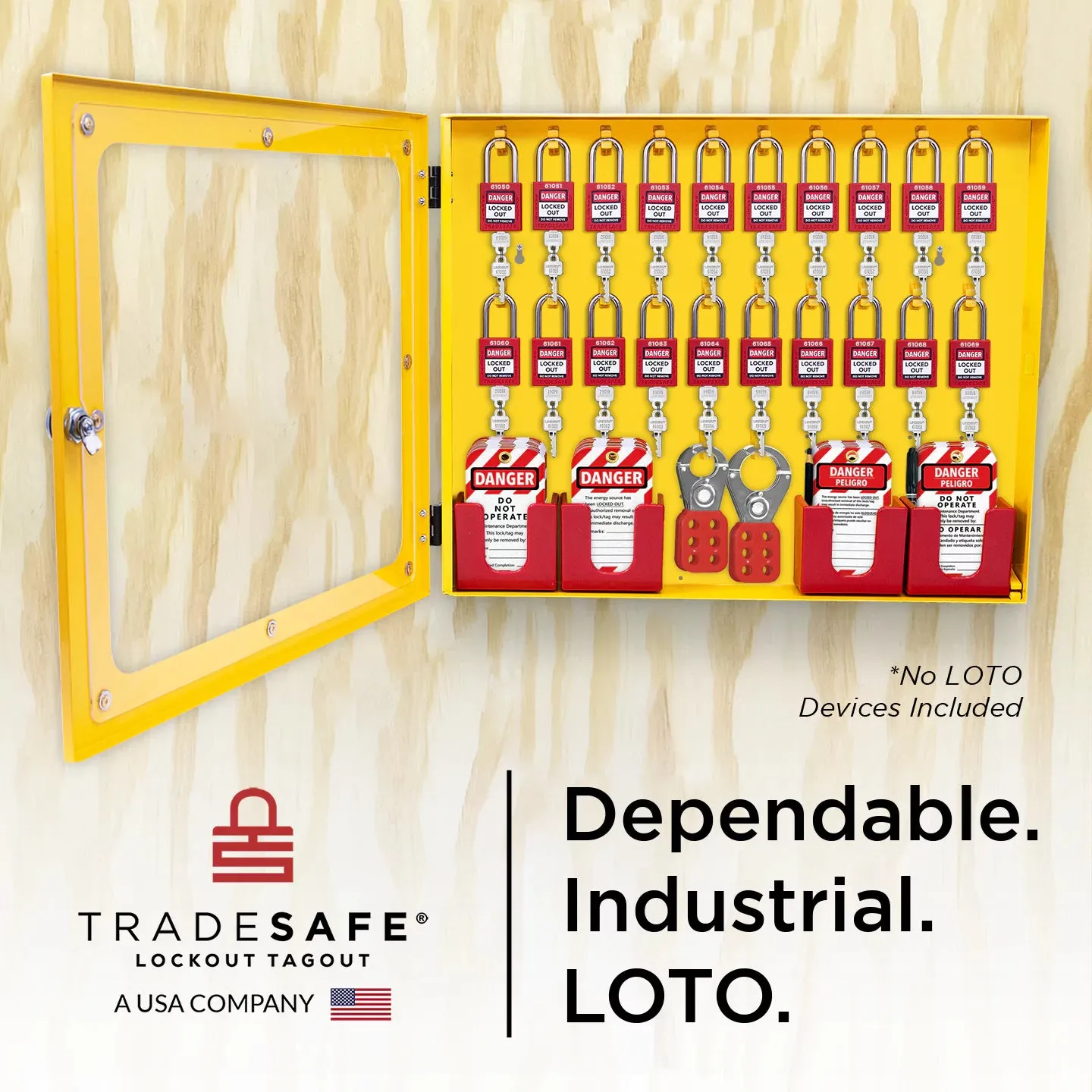 Lockout Tagout Cabinet - LOTO Devices Not Included