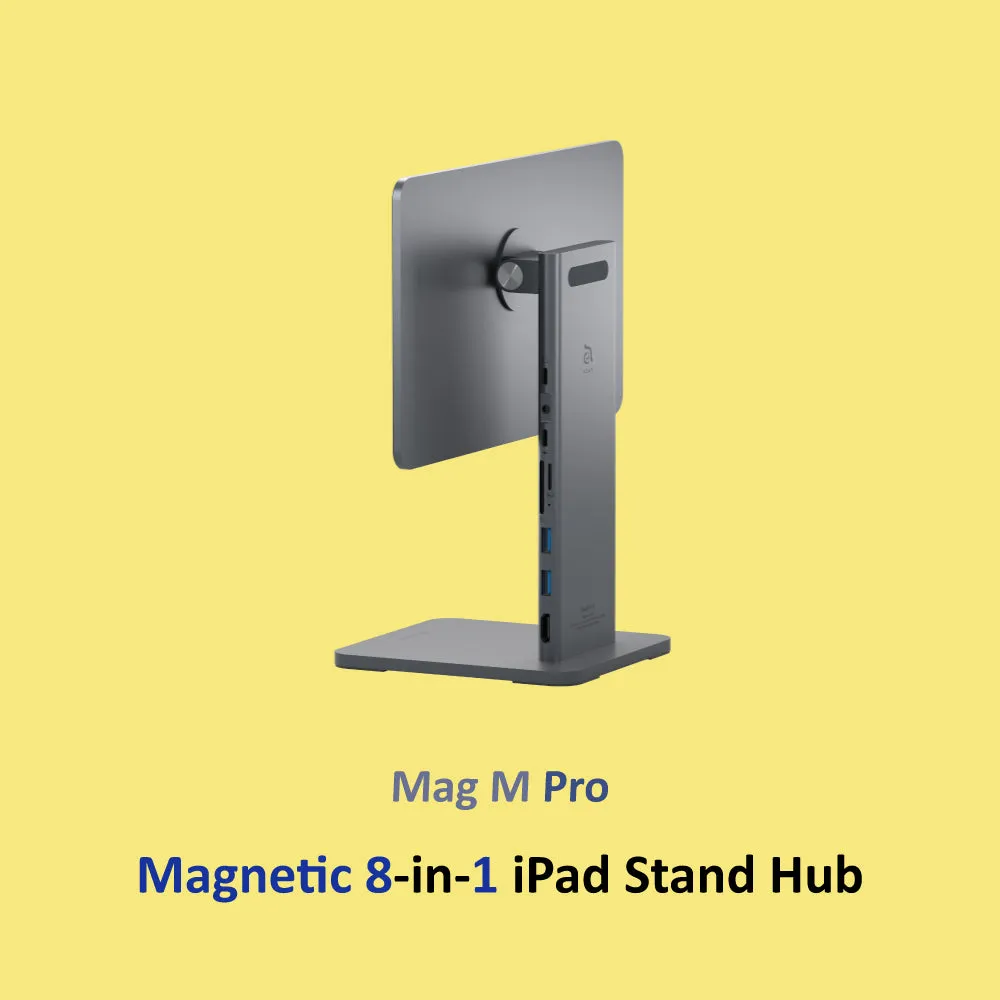 Mag M Pro Magnetic 8-in-1 iPad Stand Hub