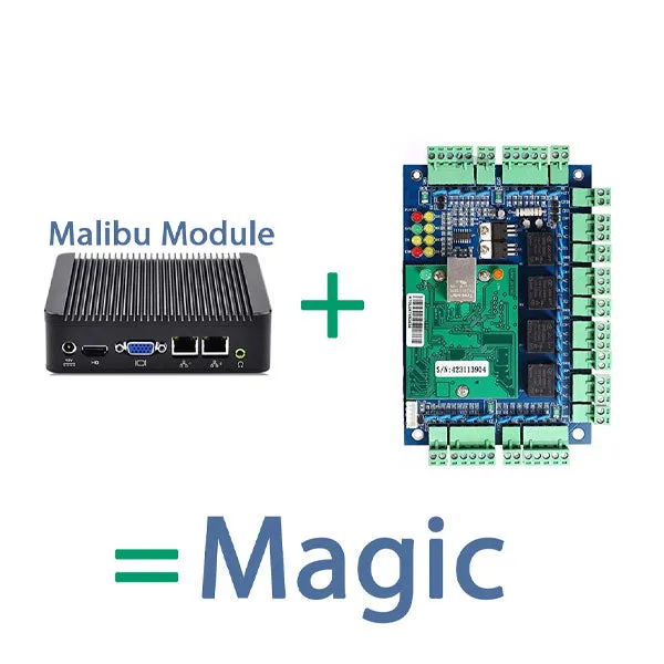 Malibu - Access Control System Combo With Module - 4 Doors - UL Listed