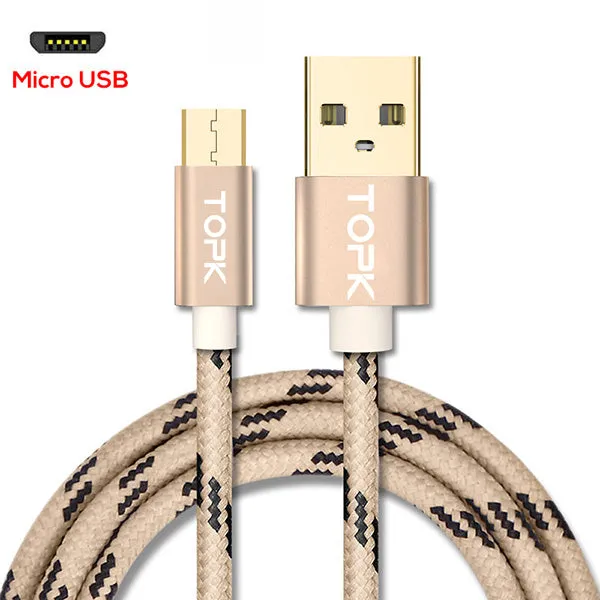 Micro USB Cable 2.4A Fast Data Sync Charging Cable For Samsung Huawei Xiaomi LG Andriod Microusb Mobile Phone Cables