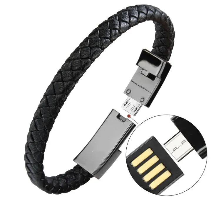 Micro USB / Type C Bracelet for Phone Charging and Data Transfer