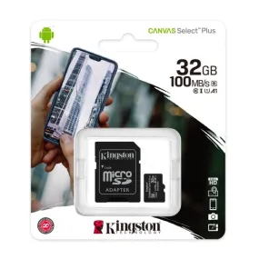 MICSDXC KINGSTON 32GB CANVAS SELECT PLUS
