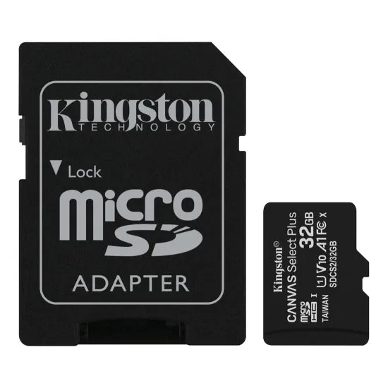MICSDXC KINGSTON 32GB CANVAS SELECT PLUS