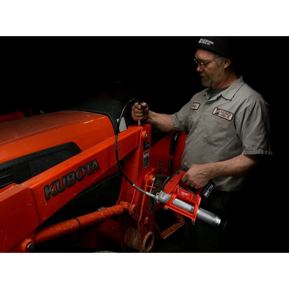 Milwaukee 2446-20x2BSK M12 12V Cordless Li-Ion Grease Gun w/ Starter Kit