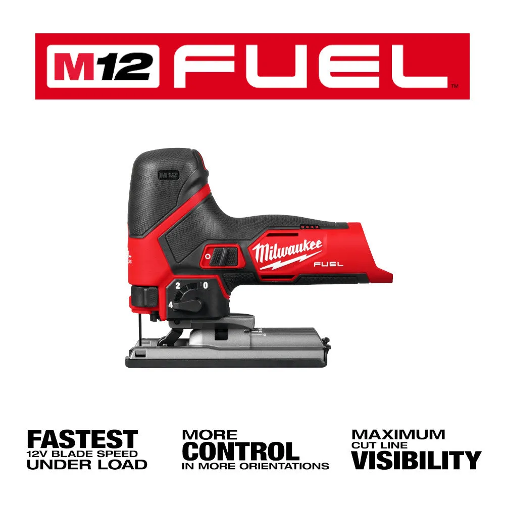 Milwaukee 2545-20x2BSK M12 FUEL 12V Jig Saw w/ 4AH and 2AH Starter Kit