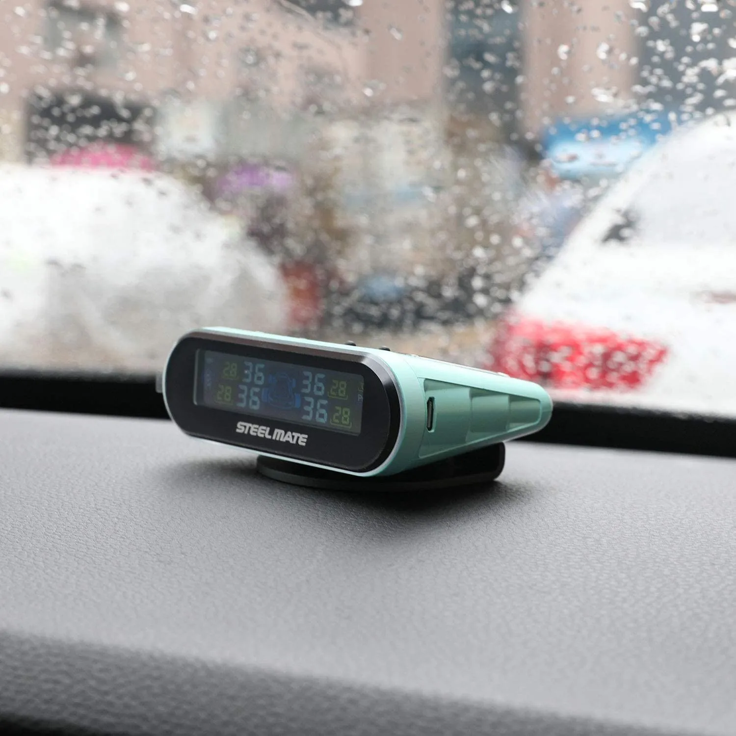 Mini One-s Green Multi-Function Tire Pressure Monitoring System Auto Backlight Sleep Awake