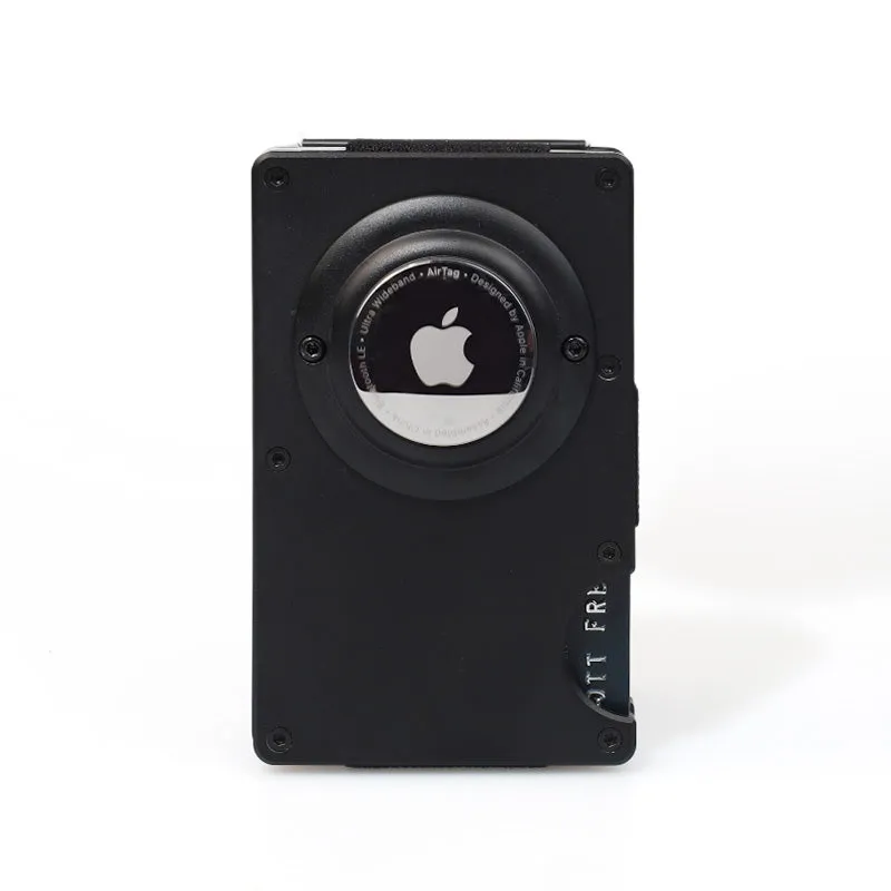 Minimalist Aluminum Metal Airtag Card Case