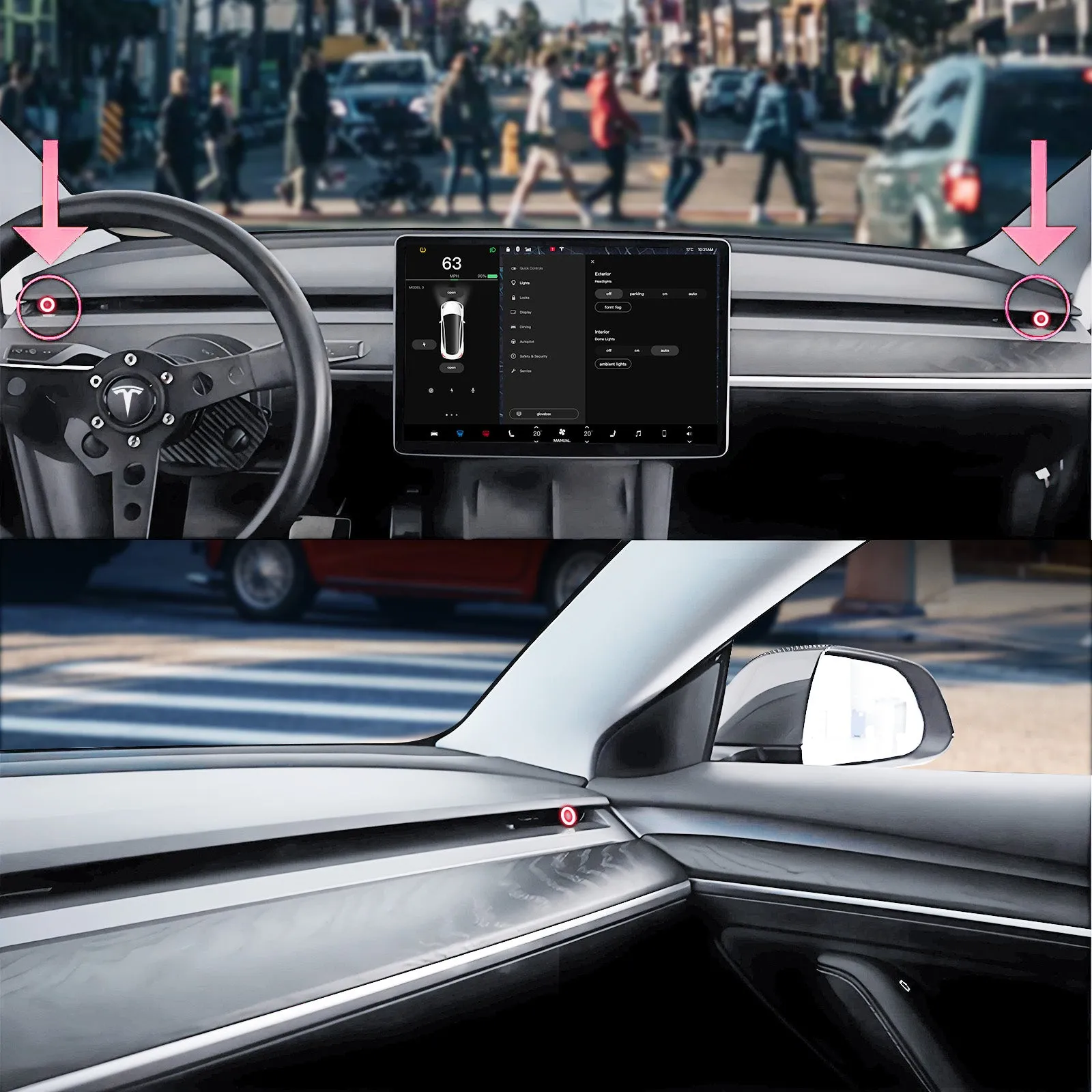 Model 3/Model Y Left and Right Blind Spot Monitoring Assist System - AMD (21 ) Tesstudio®