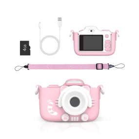 myFirst Camera 3 - Kids Digital Camera, Video Camera for Toddlers, 16MP, 1080HD Video, MicroSD Card, with Selfie & Macro Lens, LED Flash, Neck Lanyard, for Kids 3-12 (Pink)