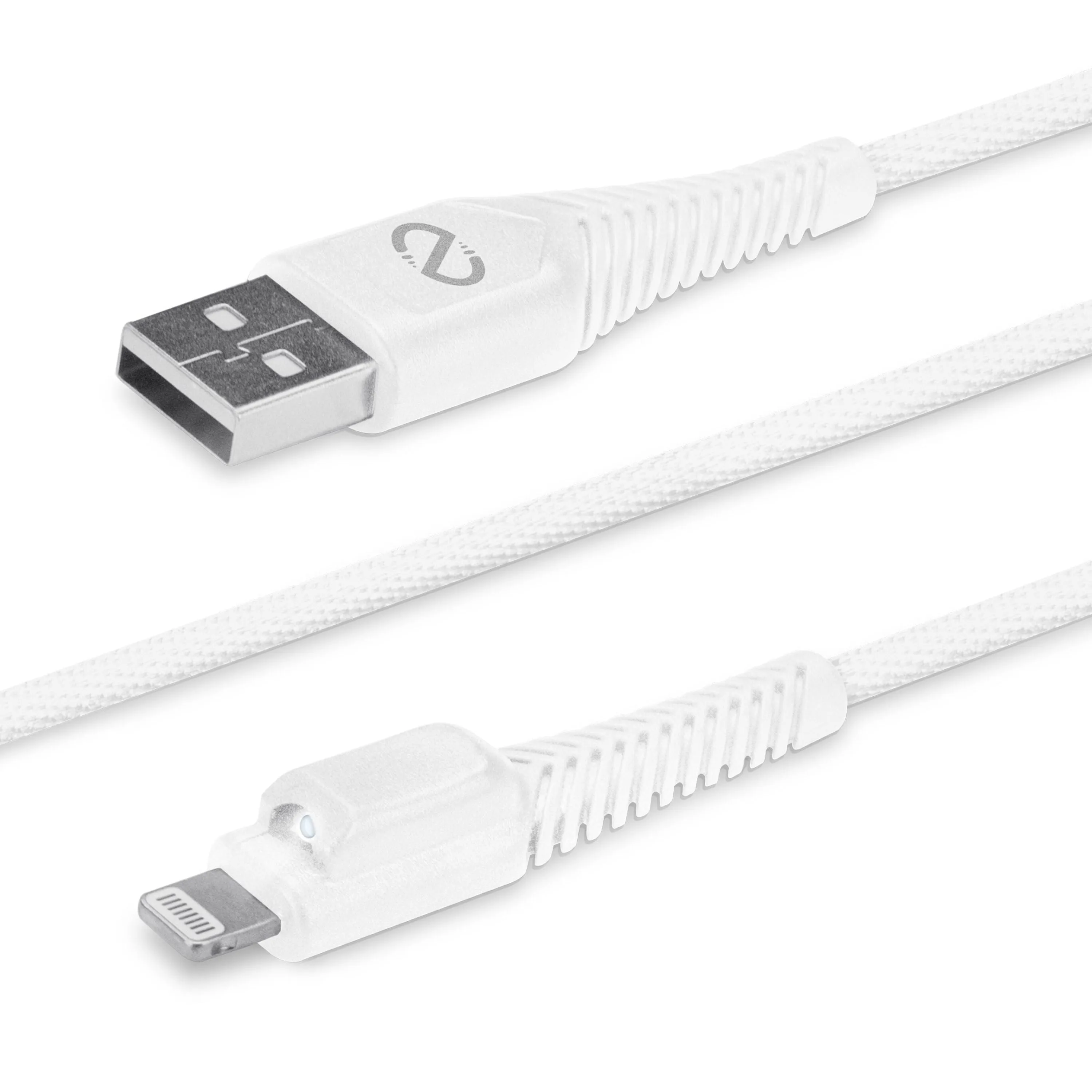 Naztech Braided LED MFI USB Charge/Sync Cable 4ft