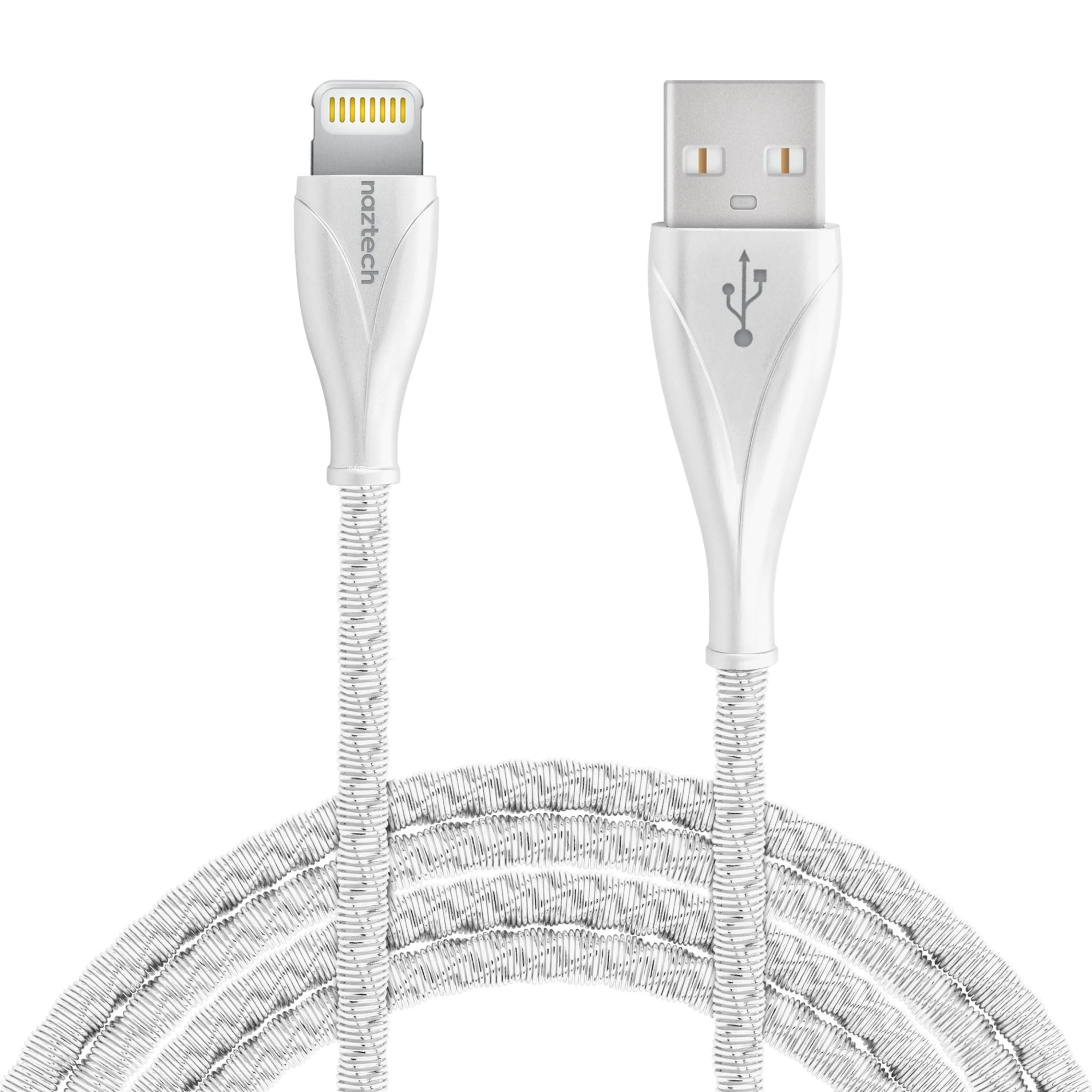 Naztech Elite Series MFI Lightning Metal Cable 4ft Silver