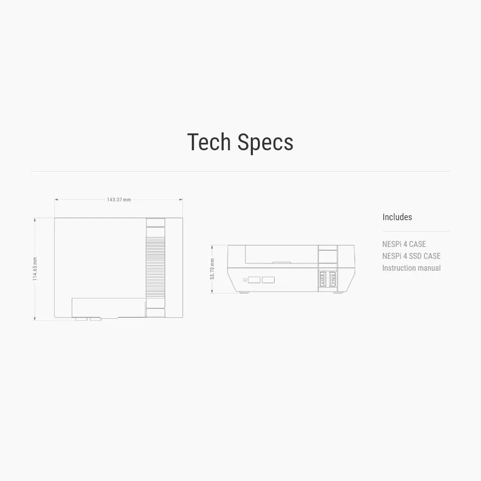 NESPi 4 case for Raspberry Pi 4