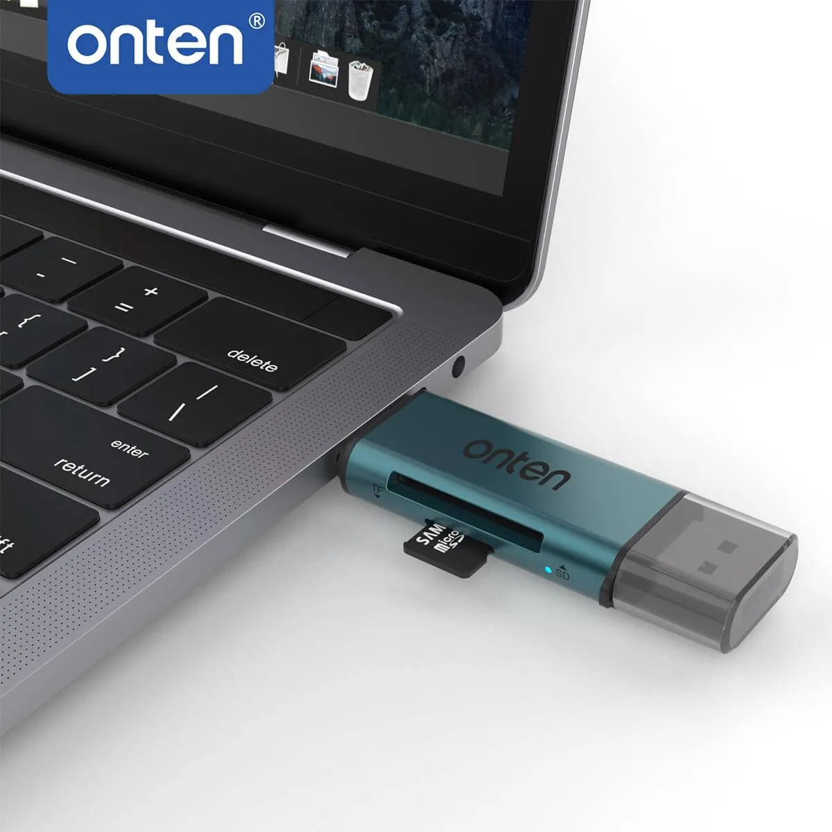 Onten CR532 USB 2 in 1 SD2.0/TF2.0 Card Reader