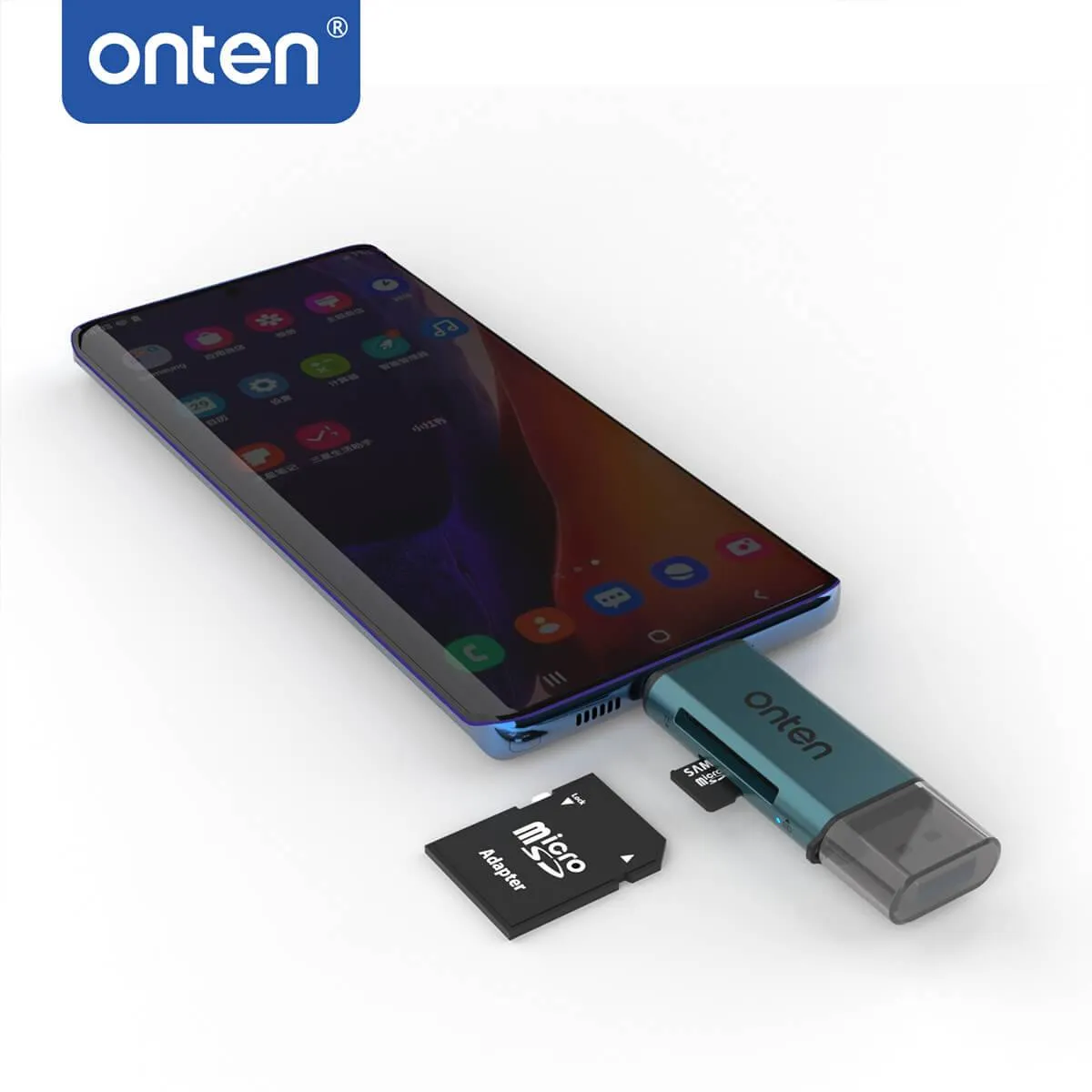 Onten CR532 USB 2 in 1 SD2.0/TF2.0 Card Reader
