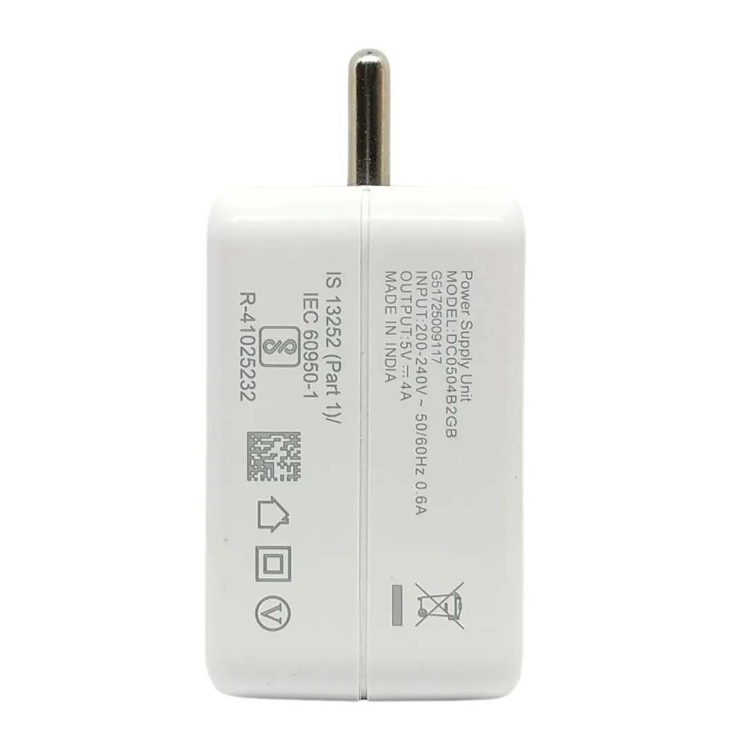 Oppo R17 Pro 4 Amp Type-C  Vooc Charger With C-Type Cable