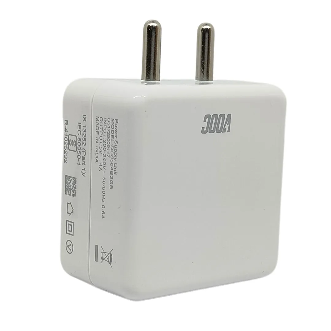 Oppo R17 Pro 4 Amp Type-C  Vooc Charger With C-Type Cable