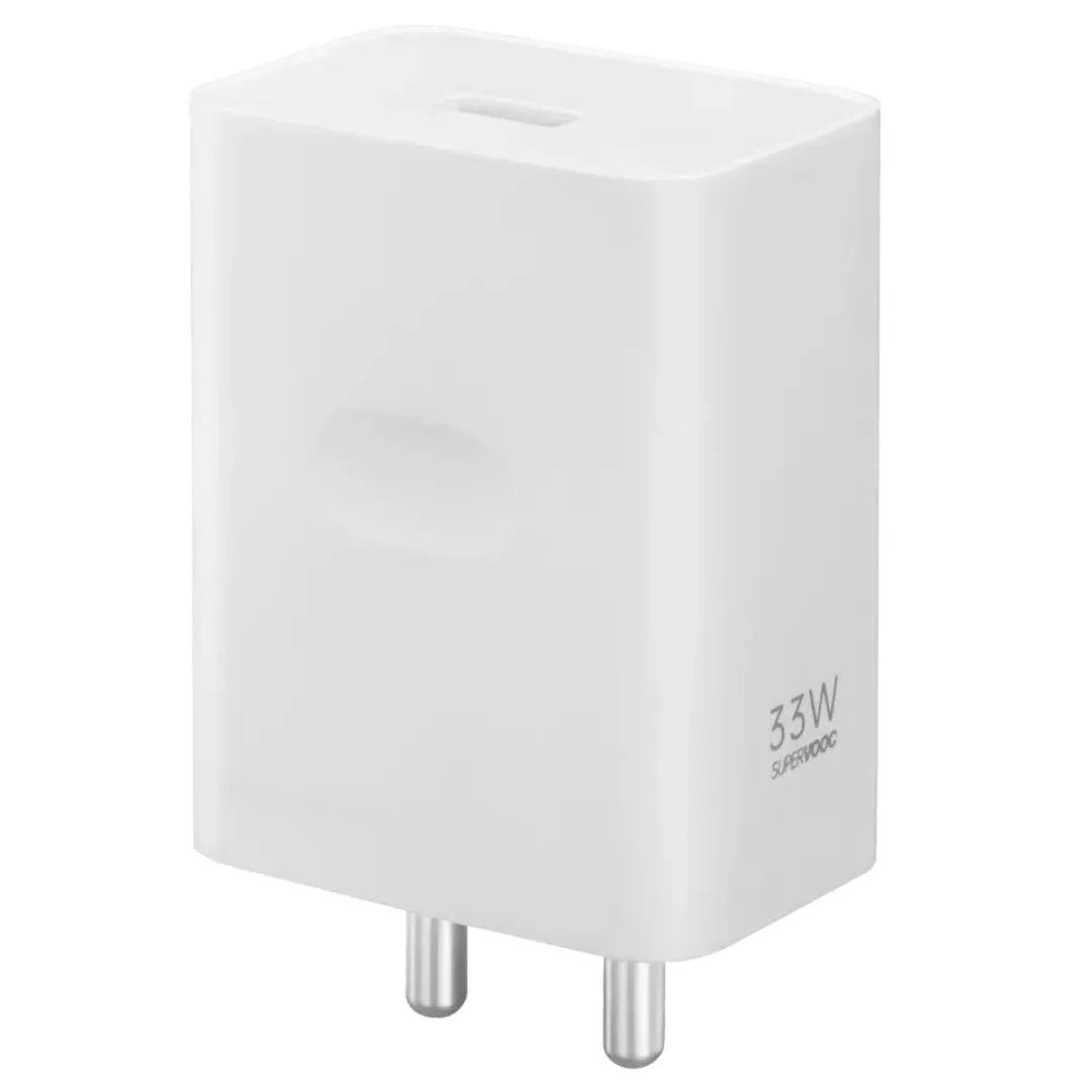 Oppo Reno 7z SUPERVOOC 33W Fast Mobile Charger With Type-C Cable White