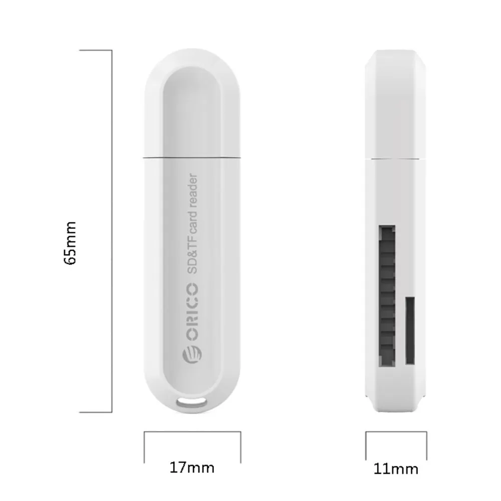 ORICO USB 3.0 SD/TF Card Reader – 5Gbps Speed & 2TB Storage Support for PCs, Computer Desktops & Laptops (Windows, macOS, Linux) | ORICO-CRS21