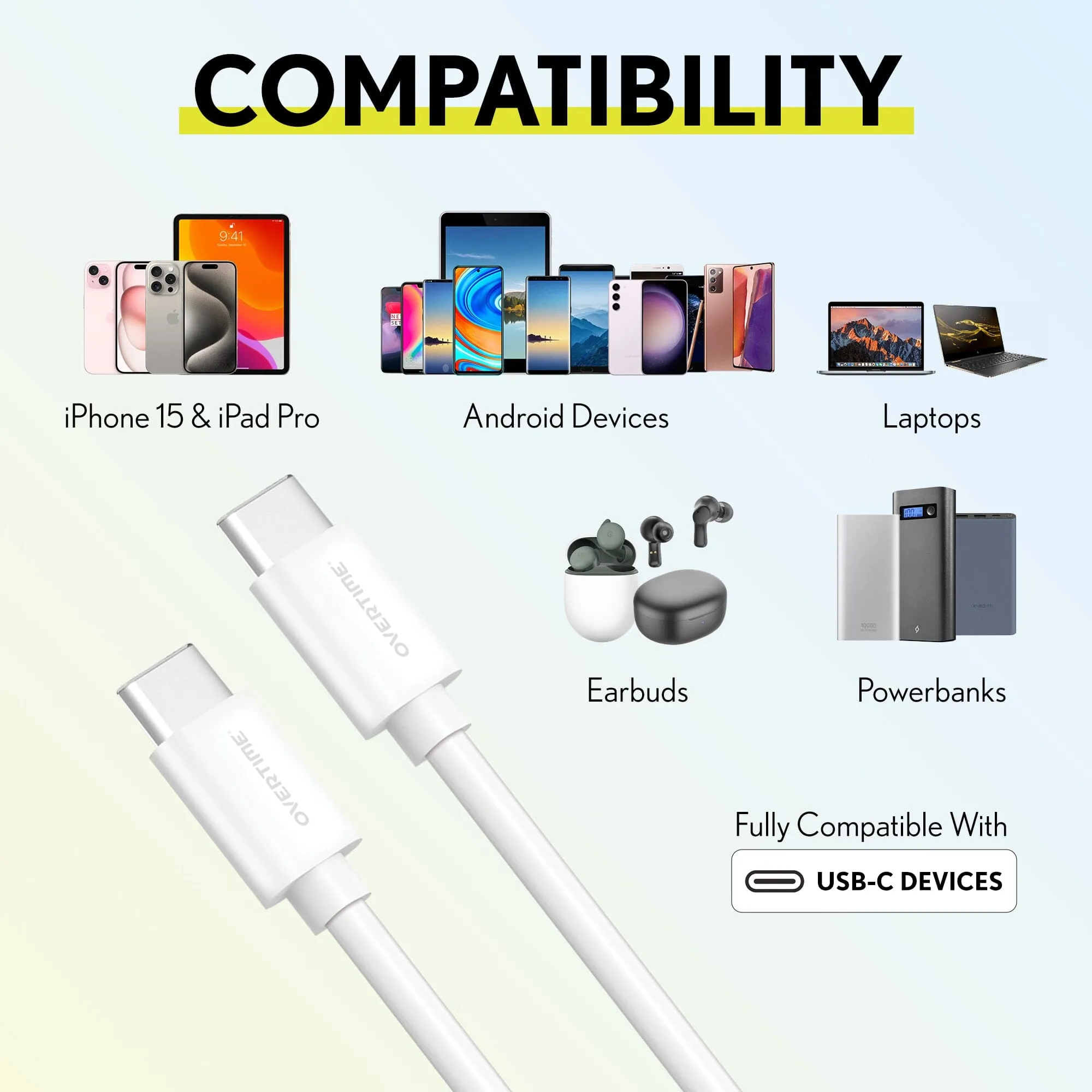 Overtime iPhone 15/Android Home Charging Kit