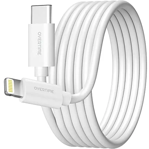 Overtime iPhone MFI Certified 10ft USB-C to Lightning Charging Cable