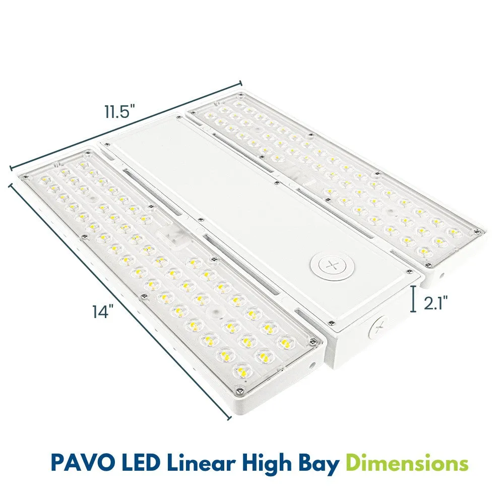 PAVO I LED Bay Light - 130W/105W/90W - 20,020 lumens - 120-277V - 5000K - 320W Equal