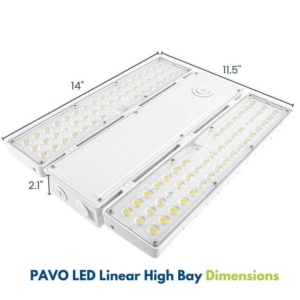 PAVO III LED High Bay Light - 210W - 3 Watts Selectable - 31,290 Lumens - 277-480V - 5000K/4000K Selectable - 600W Equal