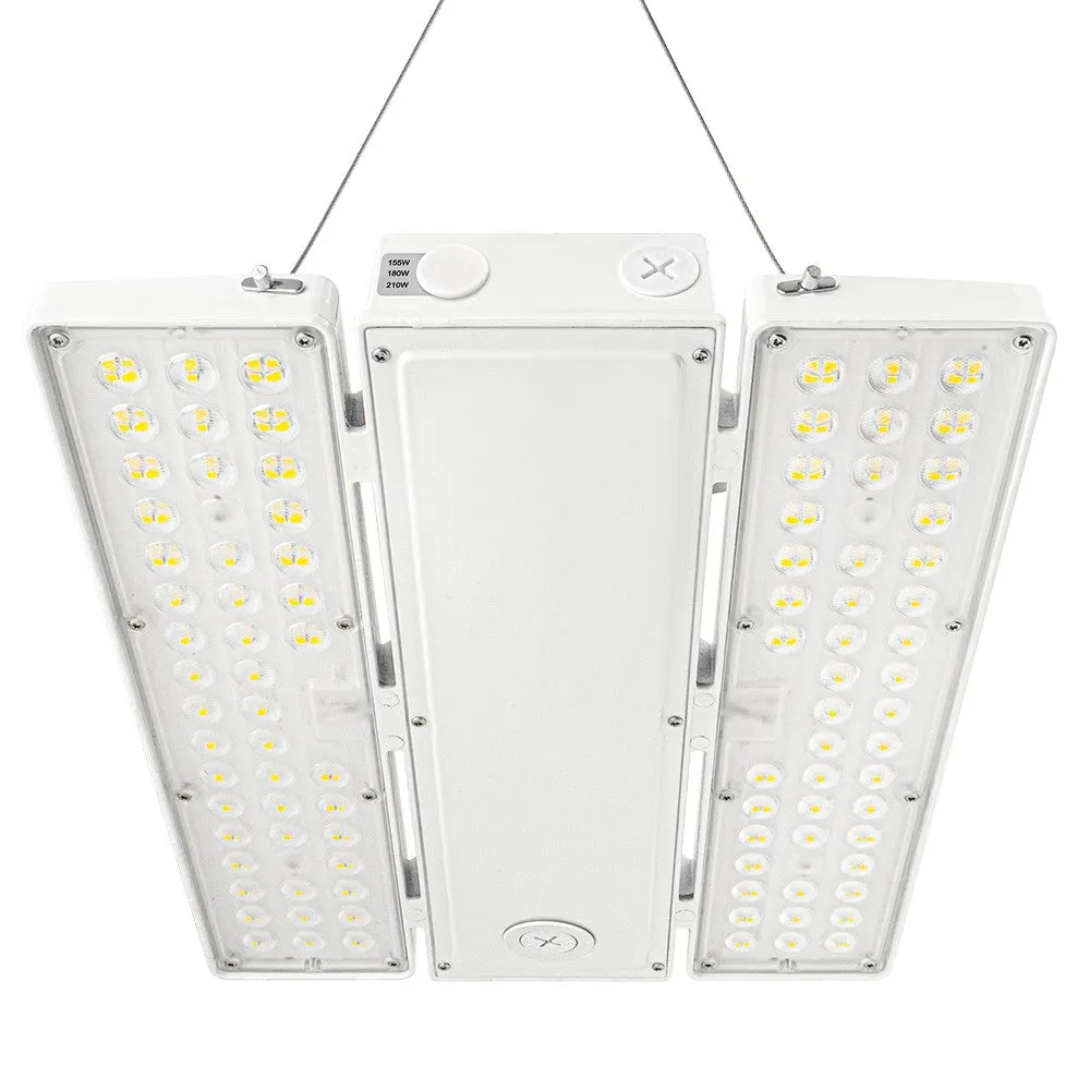 PAVO III LED High Bay Light - 210W - 3 Watts Selectable - 31,290 Lumens - 277-480V - 5000K/4000K Selectable - 600W Equal