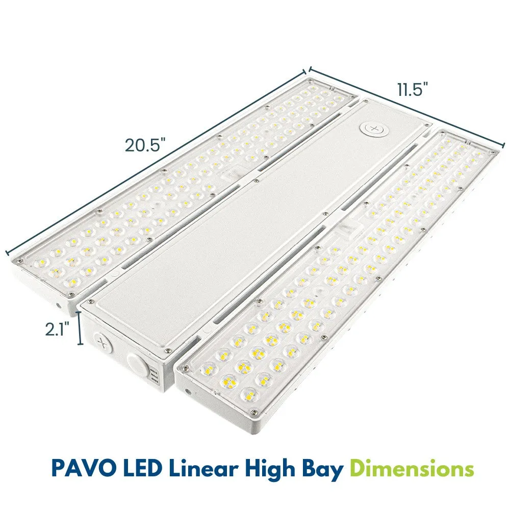 PAVO IV LED High Bay Light - 310W/270W/240W - 46,500 lumens - 120-277V - 5000K - 1000W Metal Halide Equal