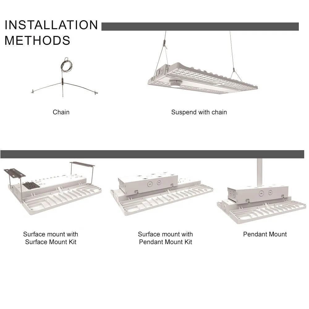 PAVO IV LED High Bay Light - 310W/270W/240W -5000K/4000K - up to 46,000 lumens - 277-480V - 1000W Metal Halide Equal