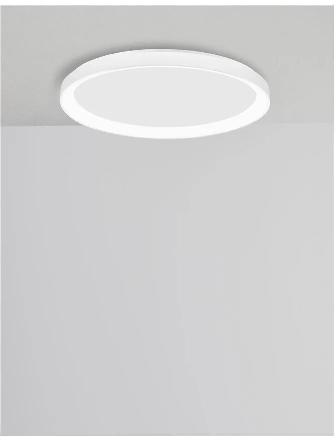 PER Dimmable Sandy White Aluminium & Acrylic Thin 38cm Ring Flush Small - ID 10608