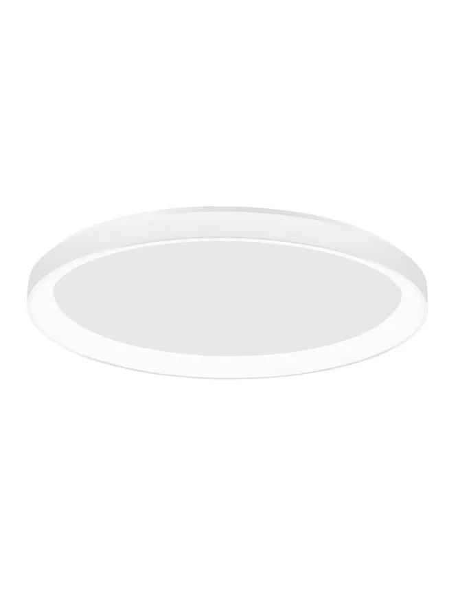 PER Dimmable Sandy White Aluminium & Acrylic Thin 38cm Ring Flush Small - ID 10608