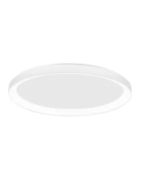 PER Dimmable Sandy White Aluminium & Acrylic Thin 38cm Ring Flush Small - ID 10608