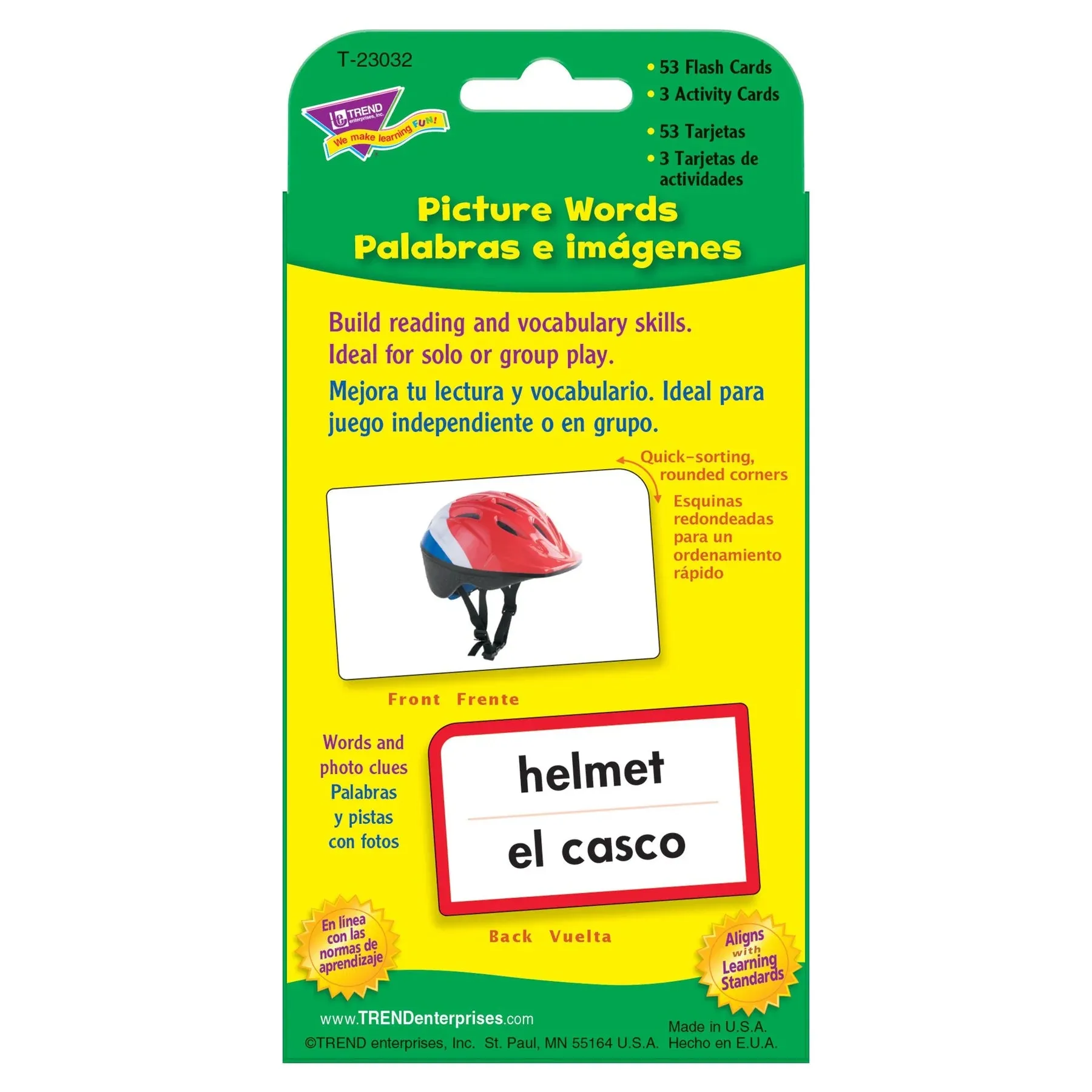 Picture Words/Palabras e imágenes (English/Spanish) Pocket Flash Cards
