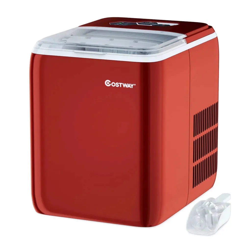 Portable Countertop Ice Maker Machine 44Lbs/24H Self-Clean w/Scoop Mint Green, ice cube maker machine electric , home appliance