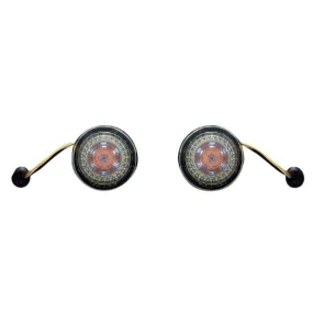 ProBEAM Amber/White Dynamic Ringz Turn Signal Inserts For Harley XL, FX, & FL models