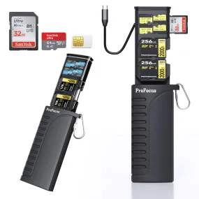 ProFocus CardSafe ProReader High-Speed USB 3.1 Type-C SD/TF/Sim Card Reader