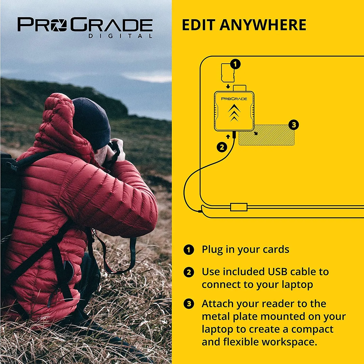 Prograde Digital USB 3.1 Gen 2 Dual-Slot SD Card Reader