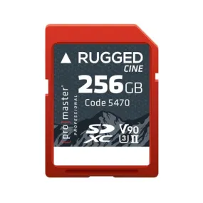 ProMaster SDXC 256GB Rugged Cine UHS-II Card