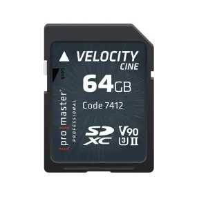 ProMaster Velocity Cine 2000x SDXC - 64GB