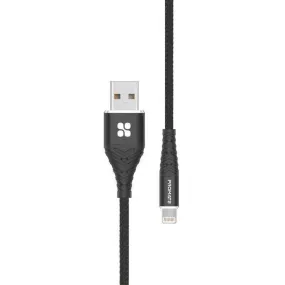 Promate 2.4A Data Sync Charge USB to Lightning Cable 1m Black