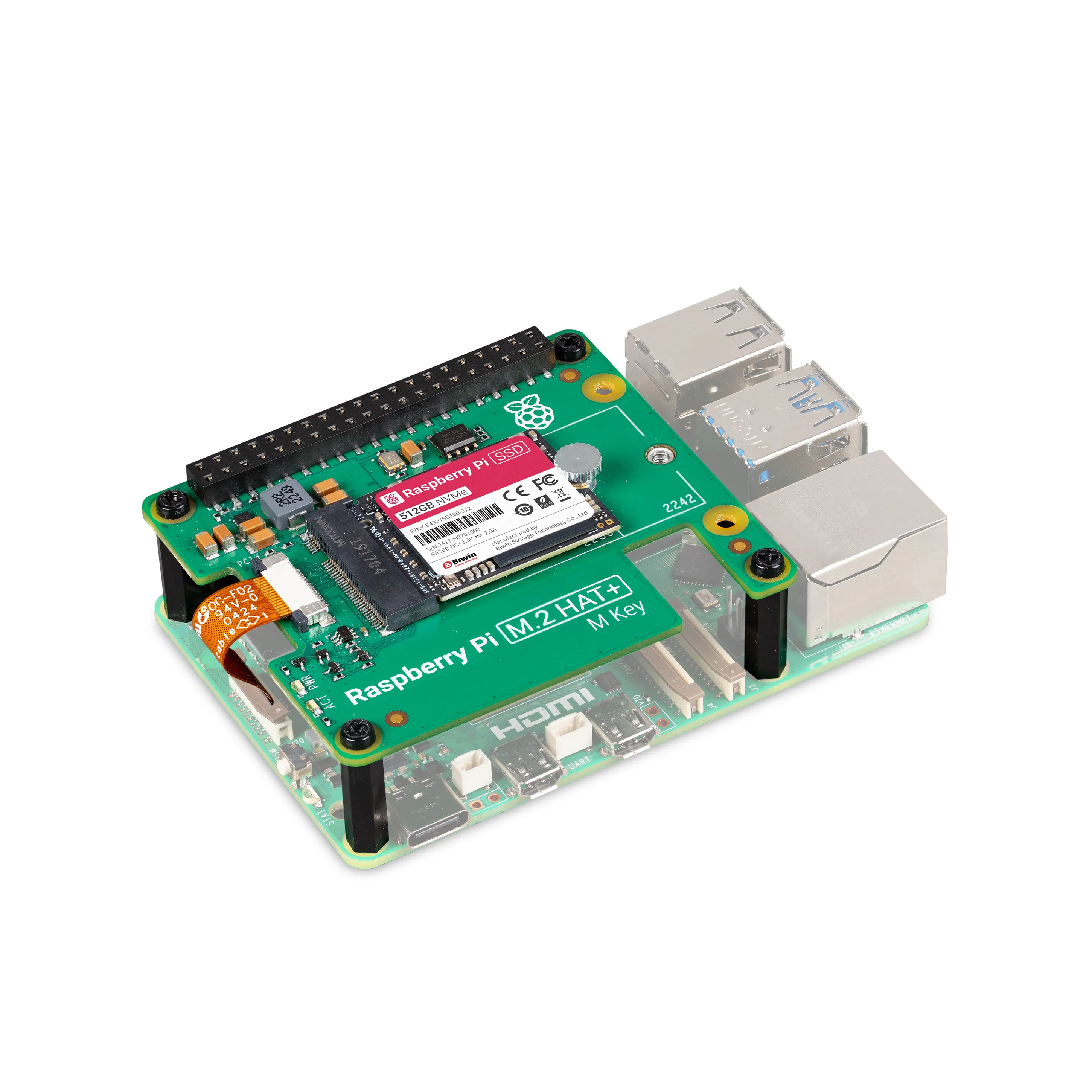 Raspberry Pi M.2 HAT 