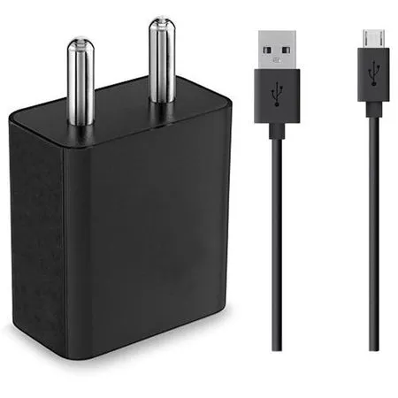 Redmi 10A Fast 10W Mobile Charger 2 Amp With Data Cable Black