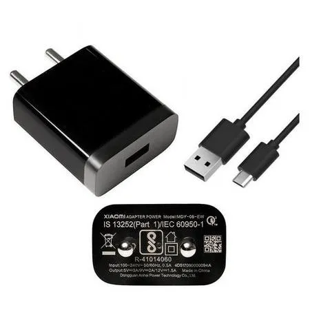 Redmi 10C 18W Fast Mobile Charger With Data & Sync Cable (Black)