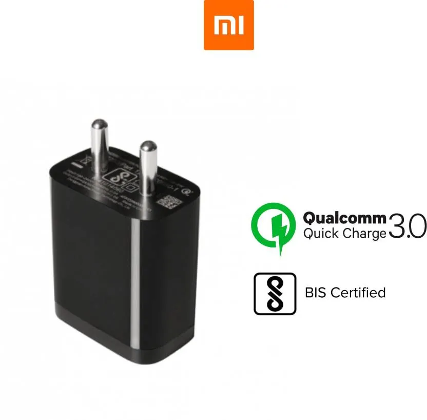 Redmi 7 Mobile Fast Charger 3 Amp With 1.2 Mt Data & Sync Cable (Black)