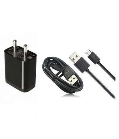 Redmi Note 5 Pro 18W Fast Mobile Charger With Data & Sync Cable (Black)