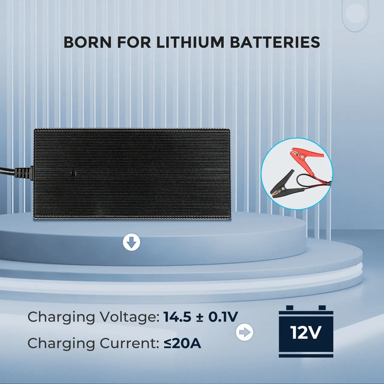 Renogy 20A AC-DC Battery Charger (G2 Version)