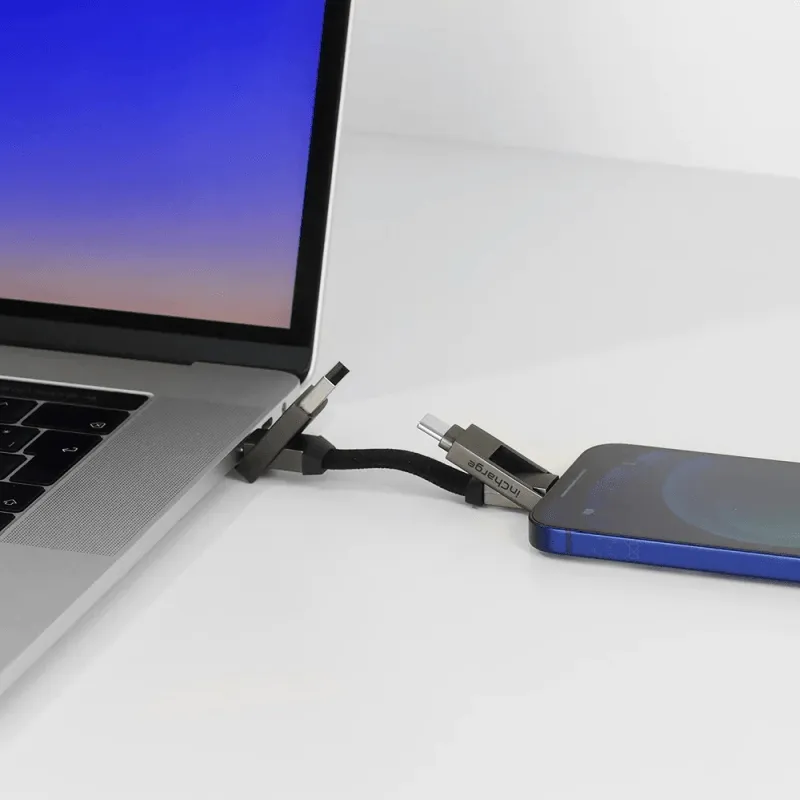 RollingSquare Charging Cable inCharge 6 Six-in-One USB-C/A/Micro/Lightning
