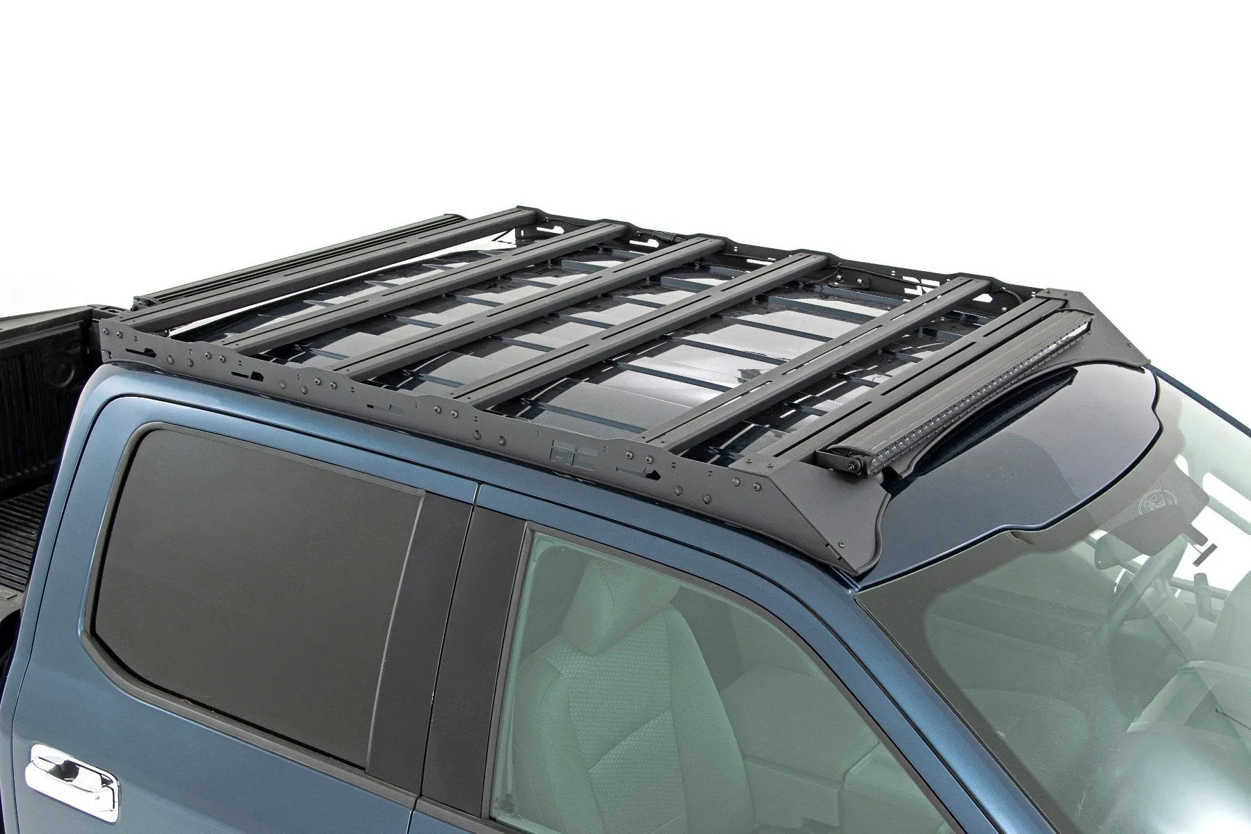 Roof Rack - FR & RR 40 Inch Single Row BLK LEDs - Ford F-150 (15-18)