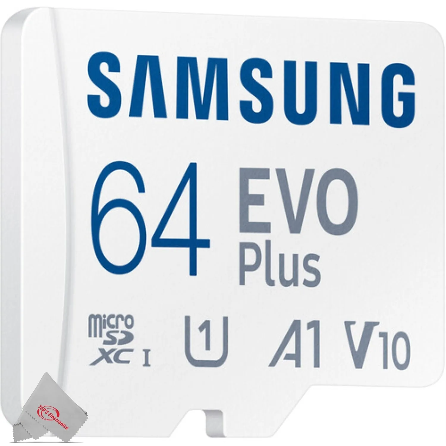 Samsung 64GB EVO Plus UHS-I microSDXC Memory Card with SD Adapter
